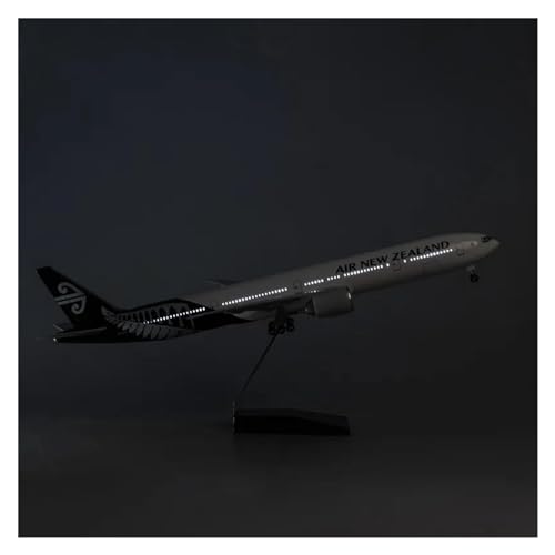 Aerobatic Flugzeug Boeing 777-Druckgussmodell Im Maßstab 1:157, 47 cm, Kunstharz, Flugzeug-Sammlung, Spielzeug Der Air New Zealand Airlines (Farbe : with Light) von DEHIWI