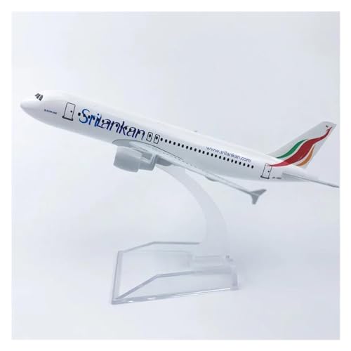 DEHIWI Aerobatic Flugzeug 16 cm 1:400 Modelldruckguss-Legierung Flugzeug Air Srilankan Airlines Airways A320 Modellsammlung Display von DEHIWI