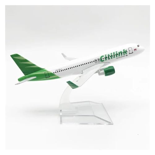 DEHIWI Aerobatic Flugzeug 16CM 1:400 Modell Diecast Legierung Flugzeug Air Indonesia Citilink A320 Airways Airline Modell Sammlung Spielzeug von DEHIWI