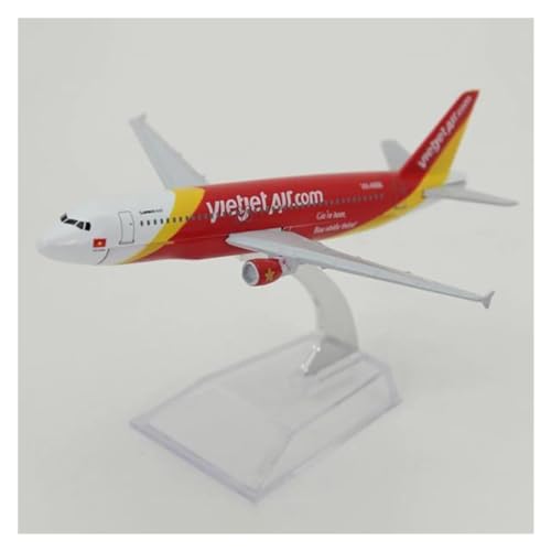 DEHIWI Aerobatic Flugzeug 16cm Vietnam Airlines Airbus A320 Druckguss-Luftfahrtflugzeug Im Maßstab 1:400 Vn-a668 Legierungsflugzeugmodell von DEHIWI