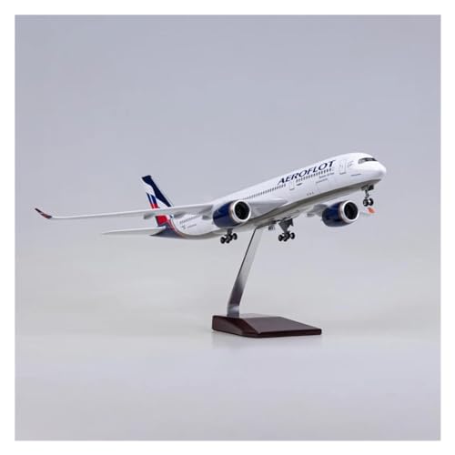 DEHIWI Aerobatic Flugzeug 47 cm Maßstab 1:142 Flugzeug Airbus A350 Aeroflot Russian Airlines Modell Harz Flugzeug Sammlung Spielzeug (Farbe : No Light) von DEHIWI