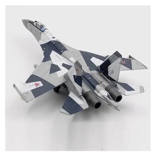 DEHIWI Aerobatic Flugzeug Flugzeugmodell 1:100 Russisches Luftwaffen-Kampfflugzeug Su 35, Legierungsmodell, Druckguss-Metallflugzeuge Im Maßstab 1:100 (Farbe : D) von DEHIWI