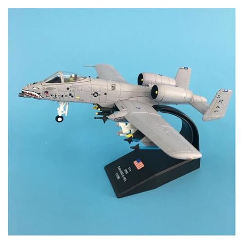 DEHIWI Aerobatic Flugzeug Flugzeugmodell Fairchild Republic A-10 Thunderbolt Im Maßstab 1:100, Legierungsmodell, Druckguss-Metallflugzeuge Im Maßstab 1:100 (Farbe : EIN) von DEHIWI