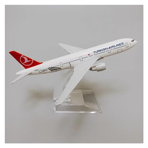 DEHIWI Aerobatic Flugzeug Legierung Metall Air Turkish Airlines B777 Flugzeug Modell Türkische Boeing 777 Airways Druckguss Flugzeug Modell von DEHIWI