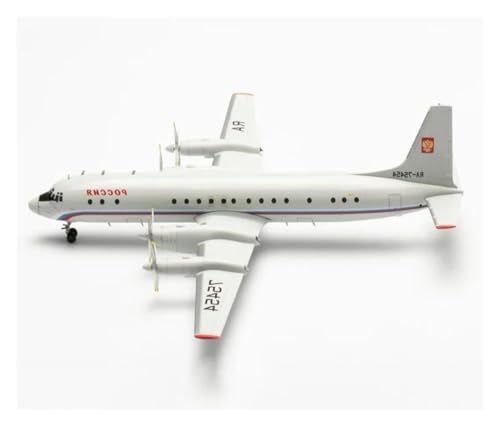 DEHIWI Aerobatic Flugzeug Maßstab 1:200 571807 Special Flight Il-18 RA-75454 Metallflugzeugmodell, Spielzeug Für Jungen von DEHIWI