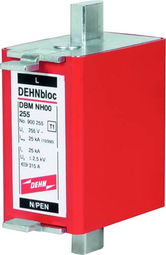 DEHN 900255 Koordinierter Blitzstromableiter Typ 1 DEHNbloc Maxi NH00 1-polig 255V AC Überspannungs von DEHN