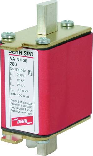 DEHN 900262 Überspannungsableiter Typ 2 / 1-polig 280V AC für NH00-Sicherungssysteme Überspannung von DEHN