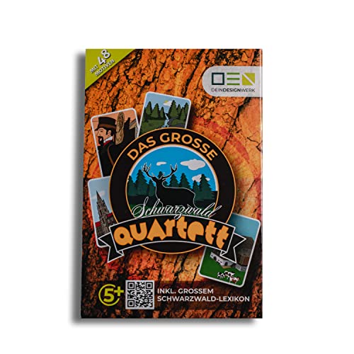 DEINDESIGNWERK Das große Schwarzwald-Quartett | Kartenspiel für Kinder & Erwachsene | Geschenk für Schwarzwaldliebhaber DEINDESIGNWERK Das große Schwarzwald-Quartett | Kartenspiel für Kinder & Erwachsene | Geschenk für Schwarzwaldliebhaber von DEINDESIGNWERK