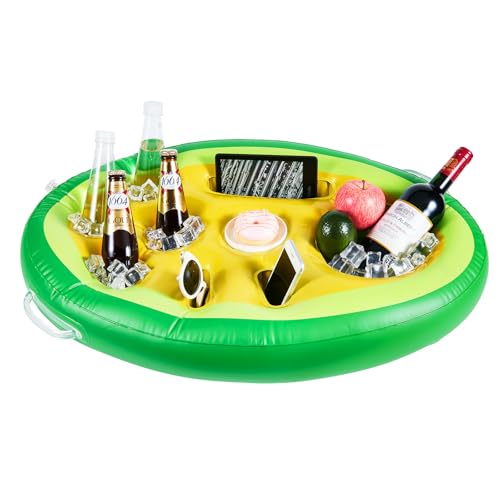 Schwimmender Getränkehalter, Pool- und Whirlpool-Zubehör, verbessertes Design für Poolspaß, Party, Whirlpool Schwimmender Getränkehalter, Pool- und Whirlpool-Zubehör, verbessertes Design für Poolspaß, Party, Whirlpool von DEJIN