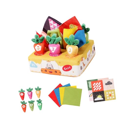 Baby Tissue Box Toy Early Education Sensory Box Für Kleinkind 6-12 Monate Spiel Mit Plüschgemüse Karotten Ziehen Spielzeug Für Babys Baby Tissue Box Toy Early Education Sensory Box Für Kleinkind 6-12 Monate Spiel Mit Plüschgemüse Karotten Ziehen Spielzeug Für Babys von DEKKRYNFV