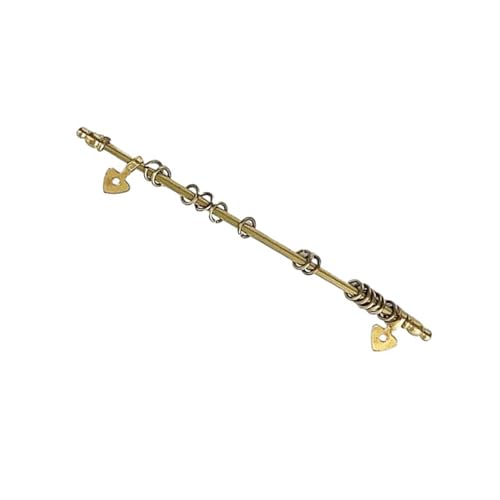 DEKKRYNFV 1/12 Skala Miniatur Vorhangstabmodell Figur Für Puppenhauszubehör Realistische Goldene Finish Detaillierte Szene Display Puppenhaus Accessoires Miniaturmöbel von DEKKRYNFV