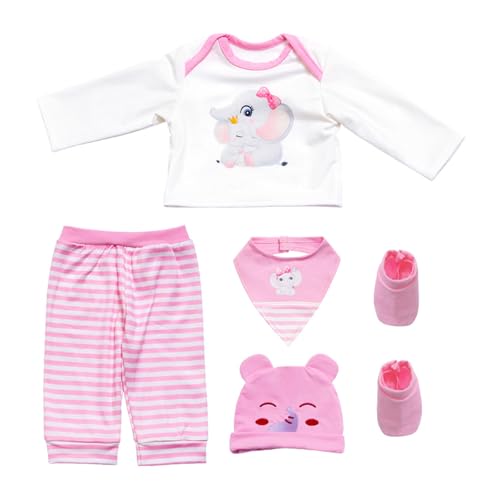 DEKKRYNFV 18 Zoll Puppenkleidung Set Soft Fabric Waschbogen Wiedergeborene Outfit Mit Cartoon Muster Für Kinder Rollenspiele So Tun Spielepuppenkleidung Für Puppen Set Puppen DEKKRYNFV 18 Zoll Puppenkleidung Set Soft Fabric Waschbogen Wiedergeborene Outfit Mit Cartoon Muster Für Kinder Rollenspiele So Tun Spielepuppenkleidung Für Puppen Set Puppen von DEKKRYNFV