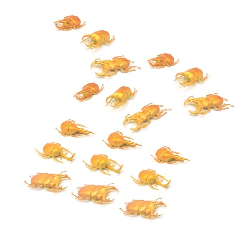 DEKKRYNFV 18pcs Coleoptera Figur Collection Kits Mit Realistischer PVC Modellfigur Für Schulprojekt Kreativ So Tun Als Würde Realistische Insektenfiguren Spielen von DEKKRYNFV