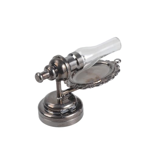 DEKKRYNFV Antike Stile Transparentes Schatten Wandleuchte Für 1/12 Skala Miniaturhäuser Handwerksprojekte Und Sammlungen Miniatur Schwarzer Wandleuchten von DEKKRYNFV
