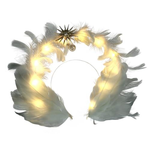 DEKKRYNFV Bezaubernde Elegante Inspirierte Gefiederte Kronen Für Kostümveranstaltungen Cosplay Feierlichkeiten SND Besonderes Anlass Outfits Haarzubehör DEKKRYNFV Bezaubernde Elegante Inspirierte Gefiederte Kronen Für Kostümveranstaltungen Cosplay Feierlichkeiten SND Besonderes Anlass Outfits Haarzubehör von DEKKRYNFV