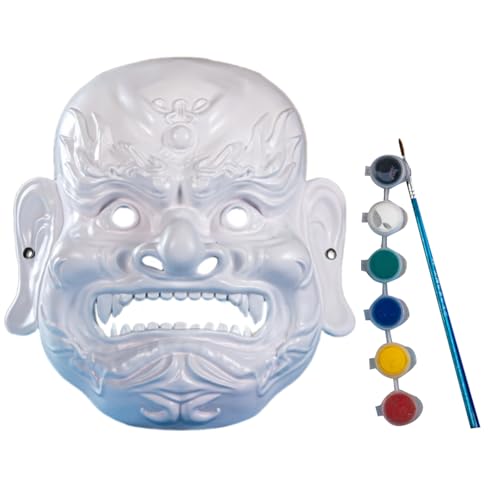 DEKKRYNFV Blanks Nuo Opern Maske DIYS Blanks Maske Farbe Weiß/Schwarz/Gold Masqueraden Mardi Gras Für Frauen Männer Weiße Handwerksmasken von DEKKRYNFV
