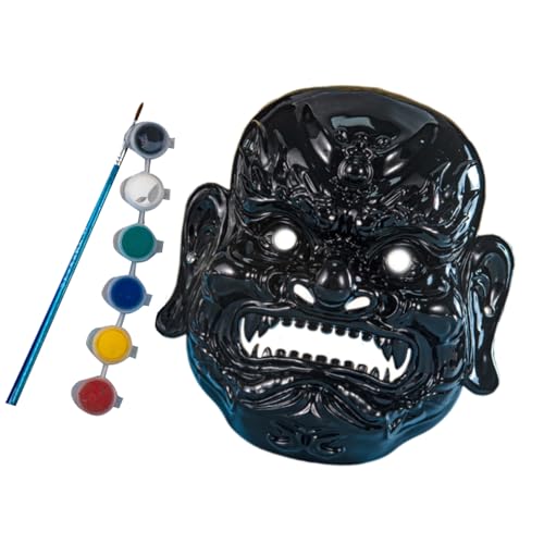 DEKKRYNFV Blanks Nuo Opern Maske DIYS Blanks Maske Farbe Weiß/Schwarz/Gold Masqueraden Mardi Gras Für Frauen Männer Weiße Handwerksmasken von DEKKRYNFV