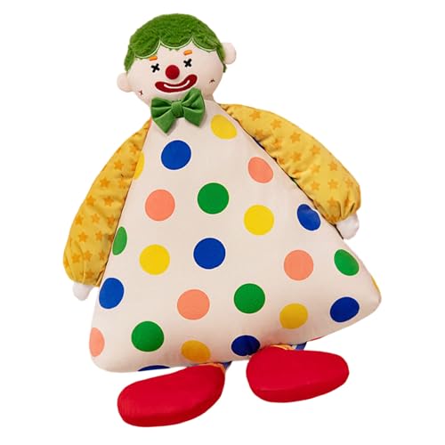 DEKKRYNFV Cartoon Clown Throw Pillow Toy Weichgefüllte Kissen Für Kinder Kleinkind Kuschelig Perfekt Für Den Schlafenszeitkomfort Und Begleiter Gefüllt von DEKKRYNFV