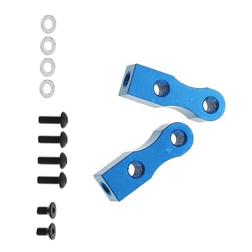 DEKKRYNFV Hochfestes Servo Halterungs Upgrade Für 1/10 Skala Fernbedienungsmodelle Verbessert Die Stabilität Und Kompatibilität Blau Aluminiumfernbedienungs Steuerauto Upgrade Teil von DEKKRYNFV
