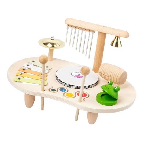 DEKKRYNFV Holzbaby Drum Musical Instrument Interaktives Schlagzeug Für Kinder DEKKRYNFV Holzbaby Drum Musical Instrument Interaktives Schlagzeug Für Kinder von DEKKRYNFV