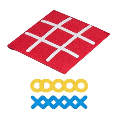 DEKKRYNFV Kinder Frühes Lernen Strategie Game Grids Tictactoe Brettspiel Spielzeug Für Logische Denkensentwicklung Eltern Kinderspielzeugbrett Für Kinder von DEKKRYNFV