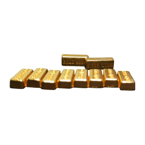 DEKKRYNFV Packung Von 10 Miniaturgold Ziegel Replikationen Für 1/12 Skala Dollhouses Szene Metall Sammlerdekorationen Dollhouses Accessoires Goldmünzen DEKKRYNFV Packung Von 10 Miniaturgold Ziegel Replikationen Für 1/12 Skala Dollhouses Szene Metall Sammlerdekorationen Dollhouses Accessoires Goldmünzen von DEKKRYNFV