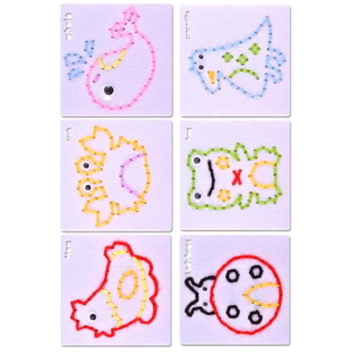 DEKKRYNFV Pädagogische Versammlung Mit Nicht Verwobenem Stoff Nähen Bastelkits Mit Farbenfrohen Fäden Für Kinder Kreativität Und Feinmotorik Entwicklungsspielzeug Für Kinder DEKKRYNFV Pädagogische Versammlung Mit Nicht Verwobenem Stoff Nähen Bastelkits Mit Farbenfrohen Fäden Für Kinder Kreativität Und Feinmotorik Entwicklungsspielzeug Für Kinder von DEKKRYNFV