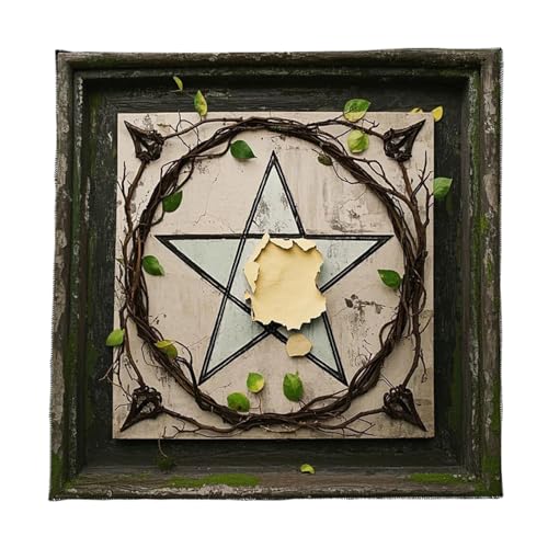 DEKKRYNFV Quadratische Gottesdachselegie Blattrebenmuster Astrologie Tischdecke Tarots Tischdecke Tischtuch Hexerei Liefert Altäre Tarot Karten Tuch von DEKKRYNFV