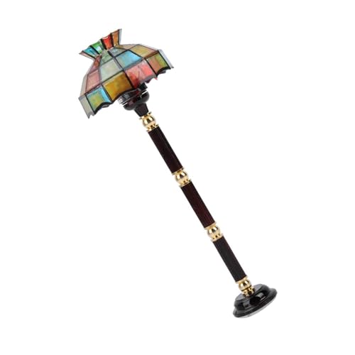 DEKKRYNFV Sammlerstücktiere Winzige Retro Lampe Für Dollhouses Accessoires Metall Und Glaskunst 12 cm Höhe Retro Lampe Für Miniaturszene von DEKKRYNFV