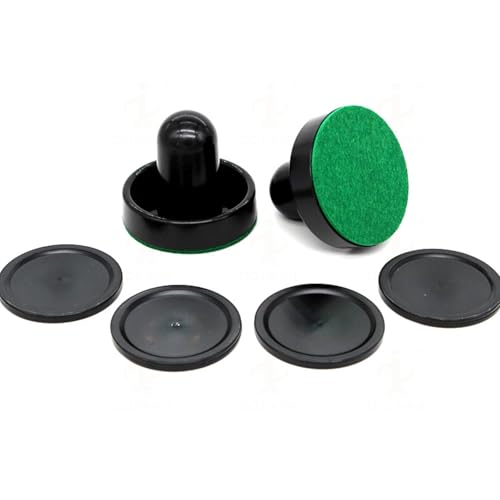 DEKKRYNFV Standard Plastik Lufthockey Paddel Und Pucks Plastik Tisch Hockey Pusher Set Tor Paddel Austausch Für Spieltisch Standardluft Pushers Und Pucks von DEKKRYNFV