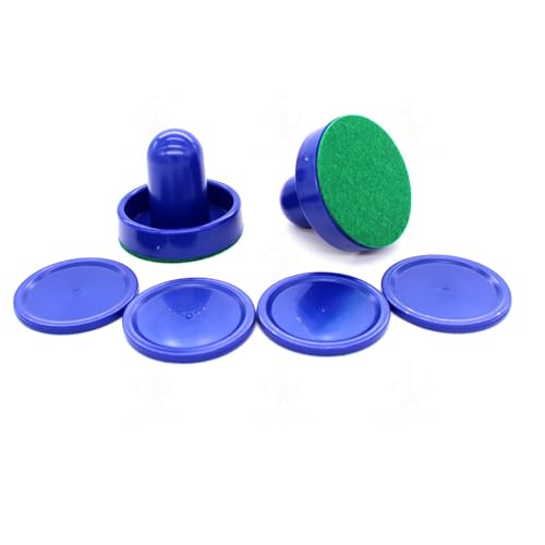 DEKKRYNFV Standard Plastik Lufthockey Paddel Und Pucks Plastik Tisch Hockey Pusher Set Tor Paddel Austausch Für Spieltisch Standardluft Pushers Und Pucks von DEKKRYNFV