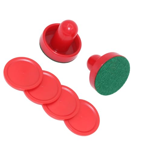 DEKKRYNFV Standard Plastik Lufthockey Paddel Und Pucks Plastik Tisch Hockey Pusher Set Tor Paddel Austausch Für Spieltisch Standardluft Pushers Und Pucks von DEKKRYNFV