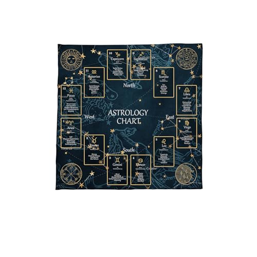 Divinationen Tischdecke Konstellationen Astrologie Tarotkarte Tischdecke Altars Stoff Göttlichkeit Vorratsspiel Accessoire Kartentisch Tuch Tuch Wand Dekore von DEKKRYNFV