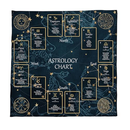 Divinationen Tischdecke Konstellationen Astrologie Tarotkarte Tischdecke Altars Stoff Göttlichkeit Vorratsspiel Accessoire Kartentisch Tuch Tuch Wand Dekore von DEKKRYNFV