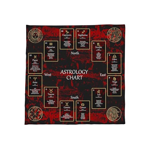 Divinationen Tischdecke Konstellationen Astrologie Tarotkarte Tischdecke Altars Stoff Göttlichkeit Vorratsspiel Accessoire Kartentisch Tuch Tuch Wand Dekore von DEKKRYNFV