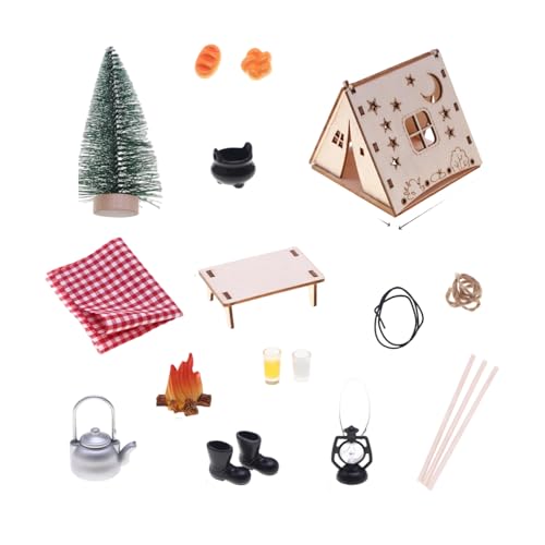Miniatur Holzfarbe Zelt Camping Szene Dekoration Doll Haus Accessoires Outdoor Szene Requisiten Craft Project Kits Doll House Accessoires Miniatur Holzfarbe Zelt Camping Szene Dekoration Doll Haus Accessoires Outdoor Szene Requisiten Craft Project Kits Doll House Accessoires von DEKKRYNFV