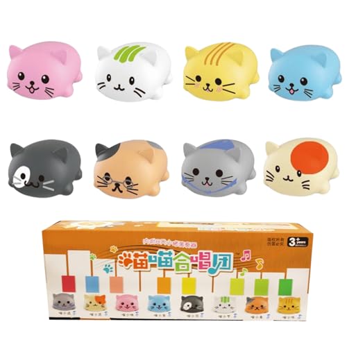 Musical Scale Educational Music Scale Toy 8 Pieces Piano Set Interactive Light Effects Silicon Play Kreative Musikentwicklung Spielzeug Für Familien von DEKKRYNFV