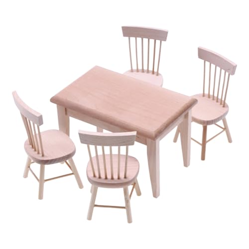 Safe Natürliche Holzpuppenhäuser Möbel Esstischstuhl Für Kinder Vorstellen Wie 1/12 Dollhouses Szene Dekoration Esszimmer Szene Dekoration Safe Natürliche Holzpuppenhäuser Möbel Esstischstuhl Für Kinder Vorstellen Wie 1/12 Dollhouses Szene Dekoration Esszimmer Szene Dekoration von DEKKRYNFV
