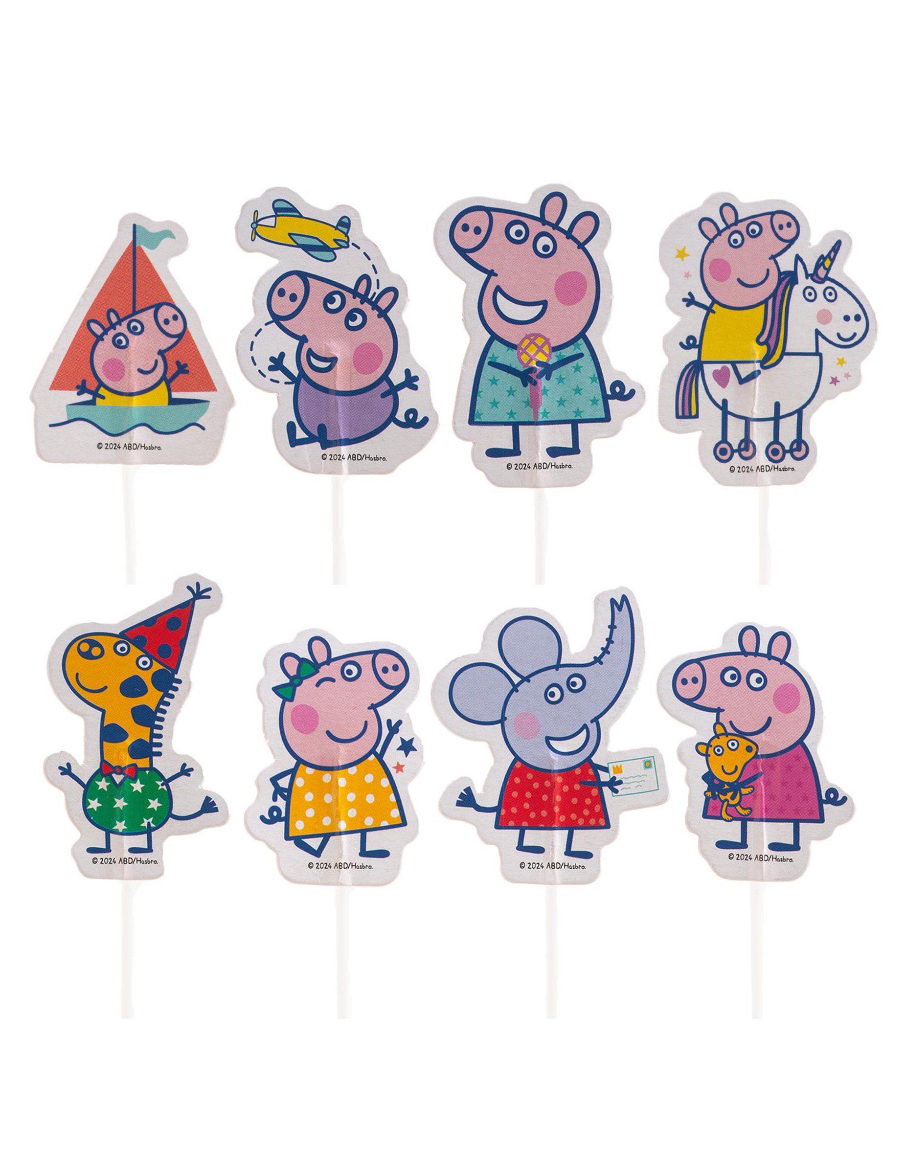 16 Cake Topper Peppa Pig aus Papier 16 Cake Topper Peppa Pig aus Papier von DEKORA