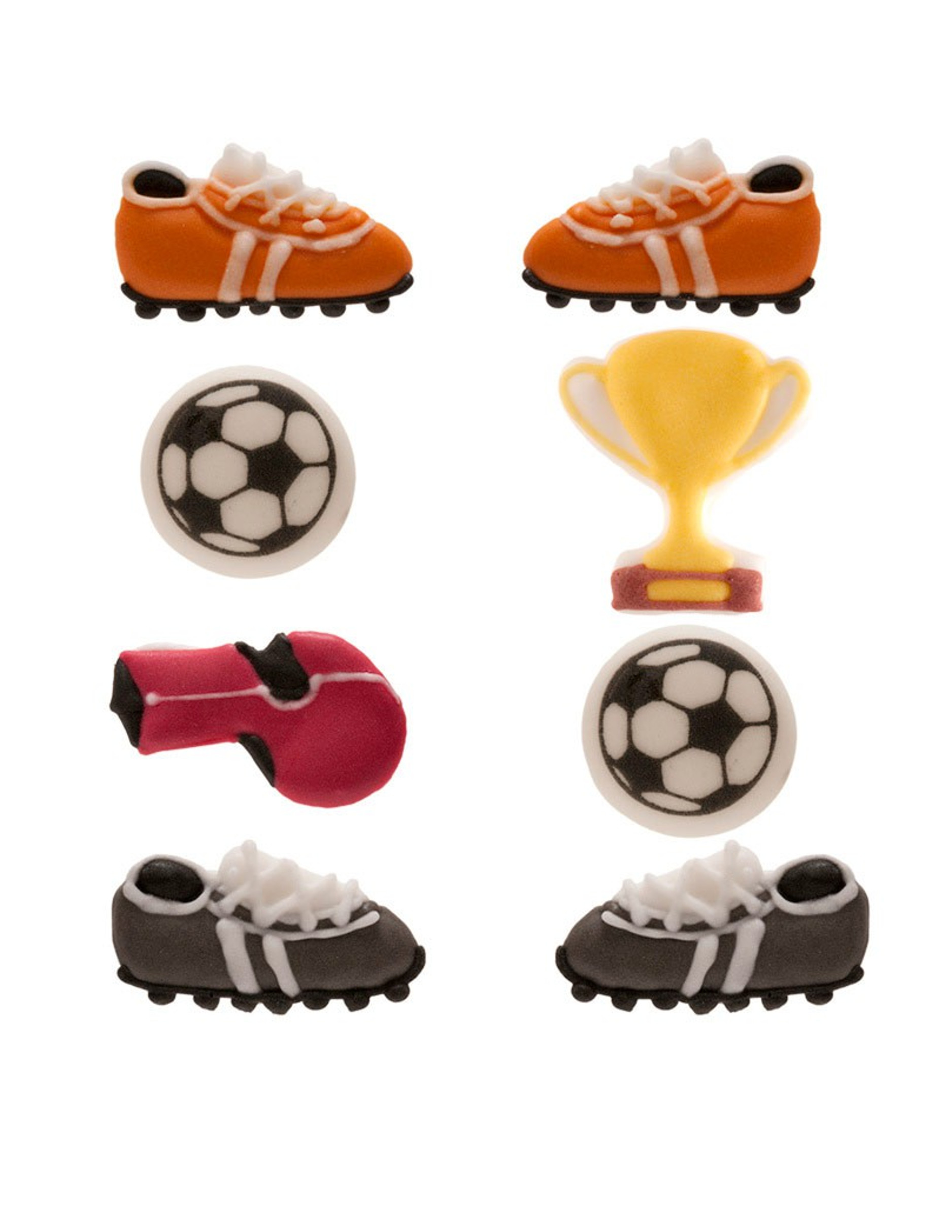 8 Mini Dekorationen Fußball aus Zucker 8 Mini Dekorationen Fußball aus Zucker von DEKORA