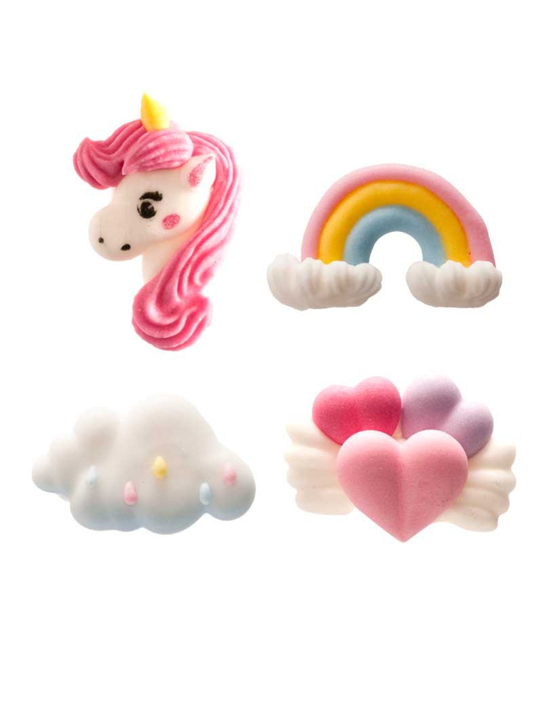 8 Mini-Zuckerfiguren Einhorn 14g Tortendeko von DEKORA