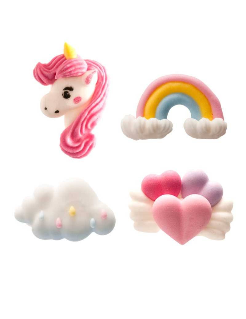 8 Mini-Zuckerfiguren Einhorn 14g Tortendeko 8 Mini-Zuckerfiguren Einhorn 14g Tortendeko von DEKORA