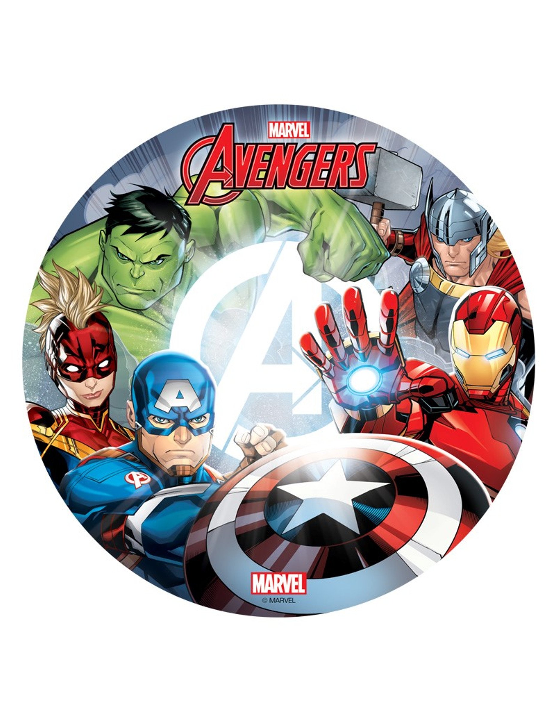 Avengers Tortenaufleger 20 cm Avengers Tortenaufleger 20 cm von DEKORA