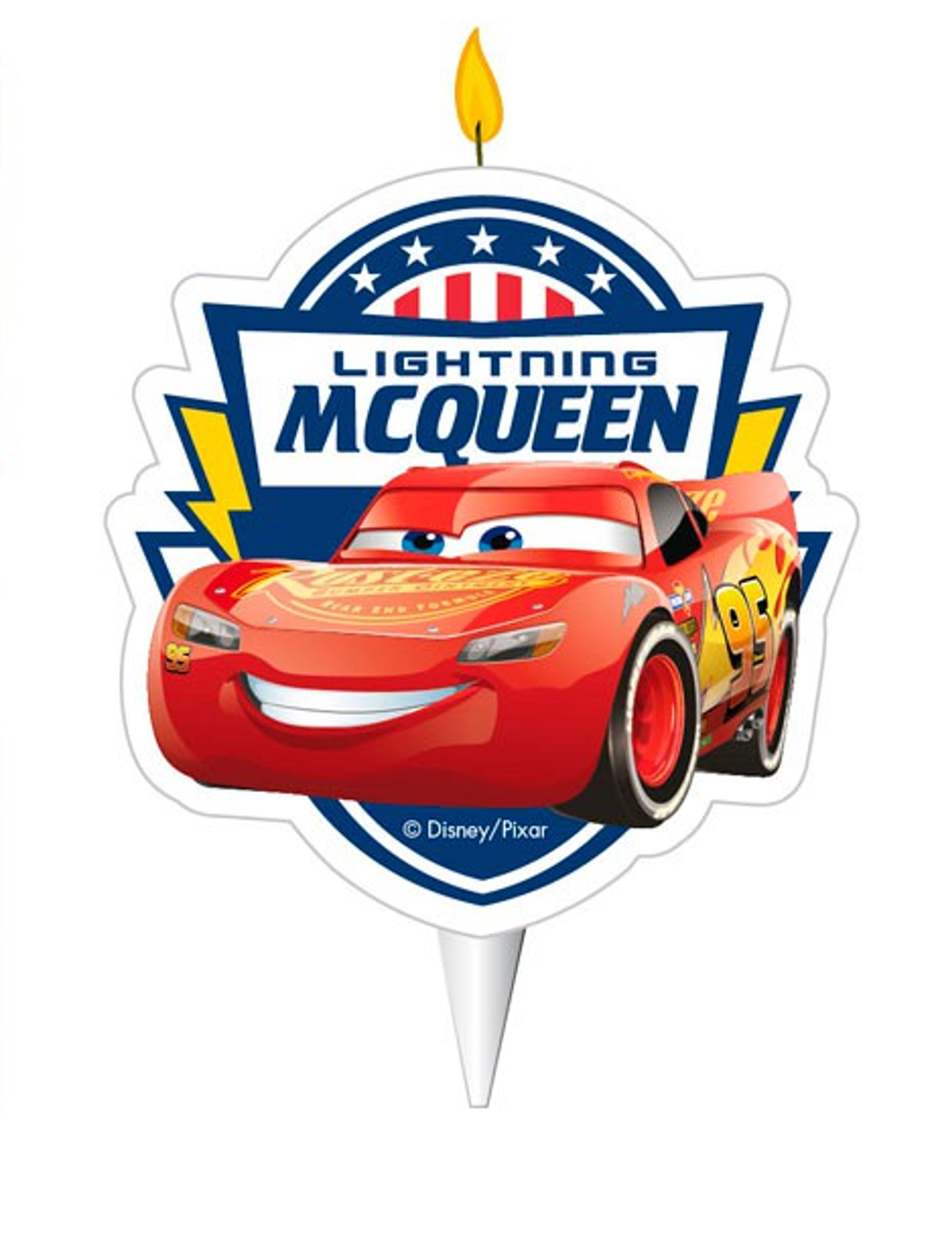 Cars-Geburtstagskerze Lightning McQueen Kuchendeko bunt 7,5cm Cars-Geburtstagskerze Lightning McQueen Kuchendeko bunt 7,5cm von DEKORA