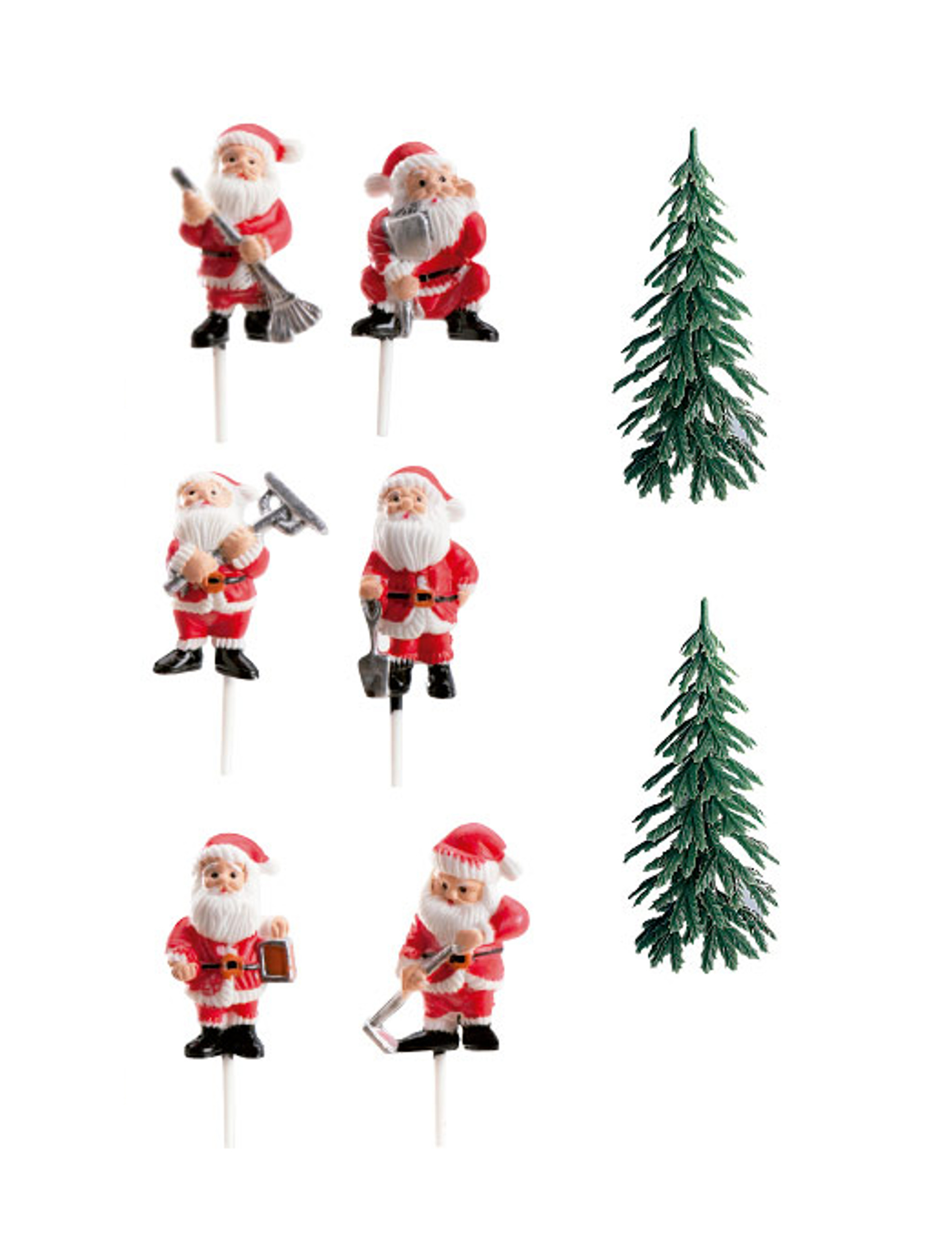 Deko-Set für Weihnachtsstamm, 6-teilig, 3-6 cm Deko-Set für Weihnachtsstamm, 6-teilig, 3-6 cm von DEKORA