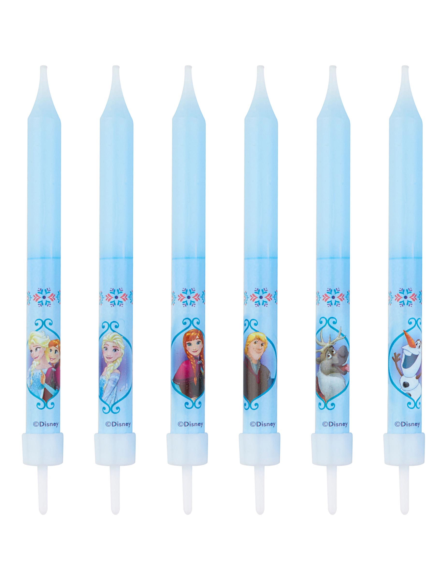 Disney Frozen - Die Eiskönigin Tortenkerzen Lizenzware 8 Stück bunt 10cm Disney Frozen - Die Eiskönigin Tortenkerzen Lizenzware 8 Stück bunt 10cm von DEKORA