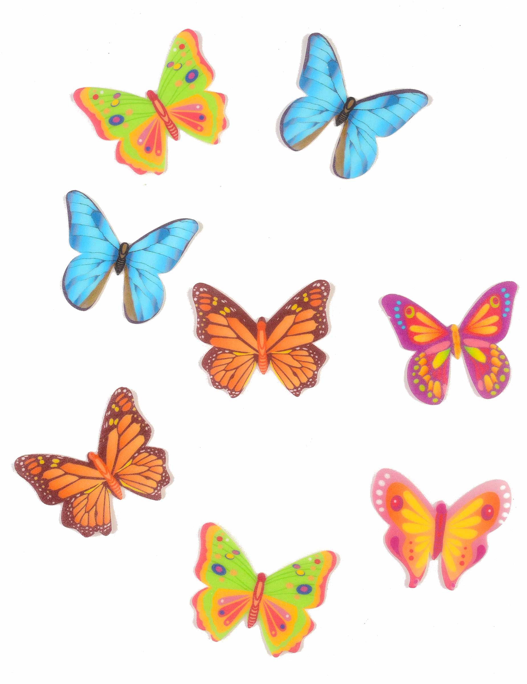 Essbare Dekoration Schmetterling 8-teilig 4 cm Essbare Dekoration Schmetterling 8-teilig 4 cm von DEKORA