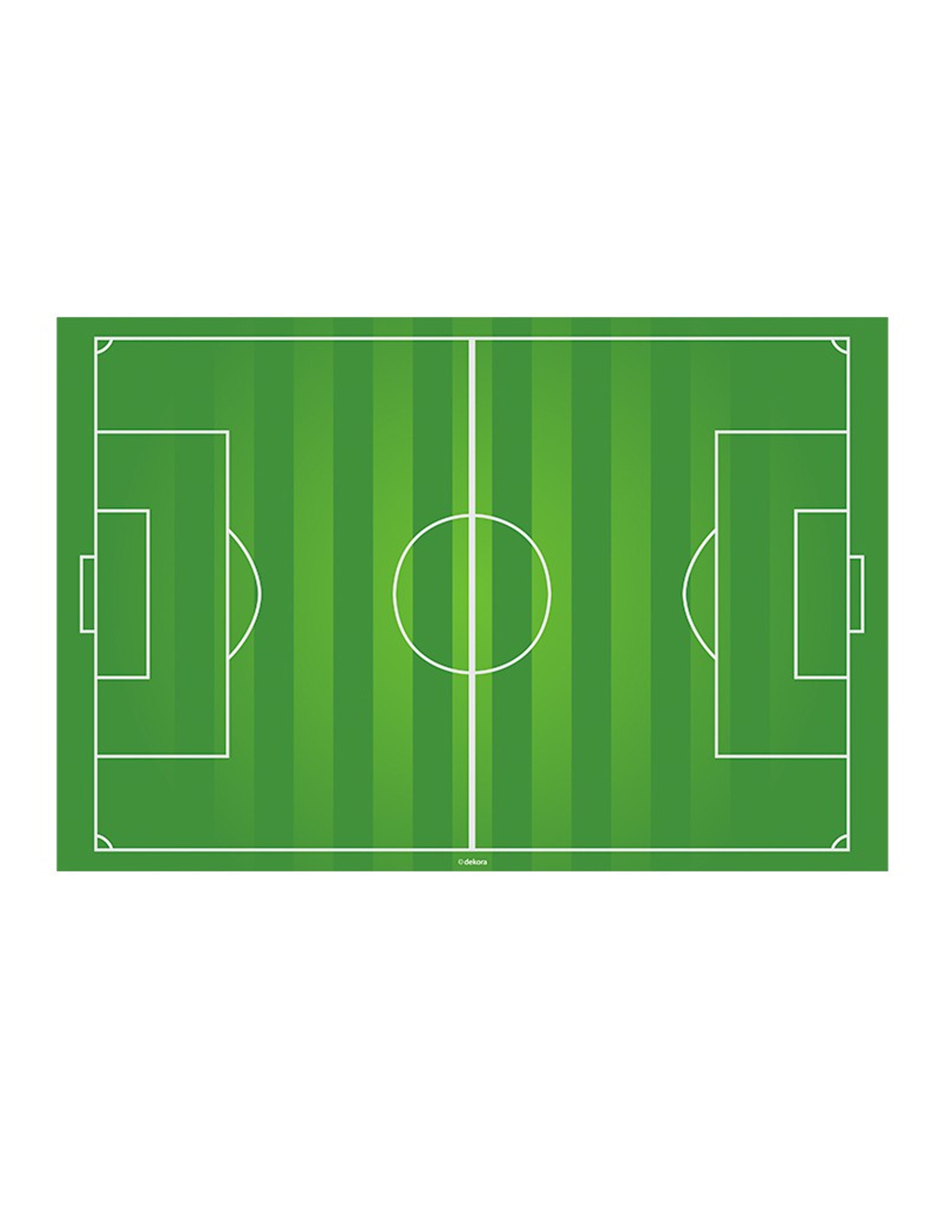 Fussball-Tortenaufleger Spielfeld grün-weiss 20x30cm Fussball-Tortenaufleger Spielfeld grün-weiss 20x30cm von DEKORA