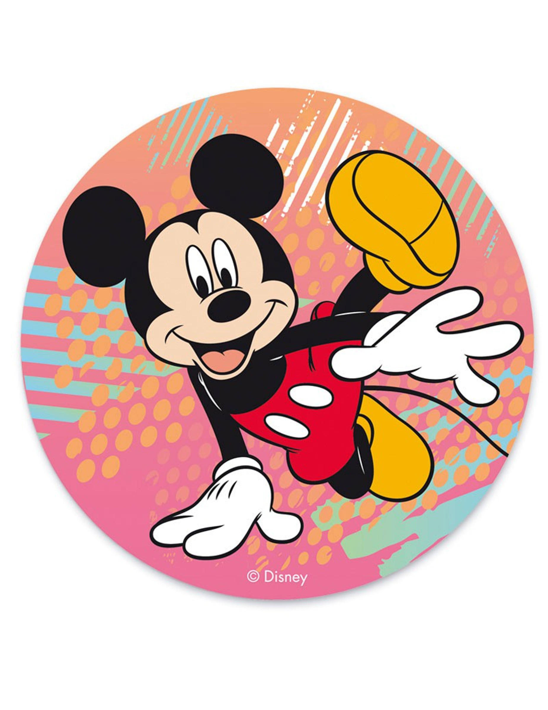 Mickey Maus-Kuchenplatte Kuchendeko bunt 20cm Mickey Maus-Kuchenplatte Kuchendeko bunt 20cm von DEKORA