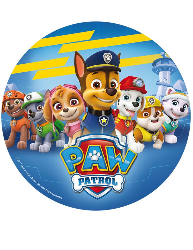 Paw Patrol Torten-Oblate Kuchendeko Lizenzware bunt 20cm von DEKORA